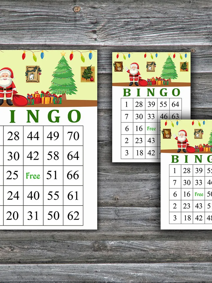 Christmas theme bingo game,Christmas bingo game card,Christmas Bingo Printable,Holiday Bingo Cards,INSTANT DOWNLOAD--62