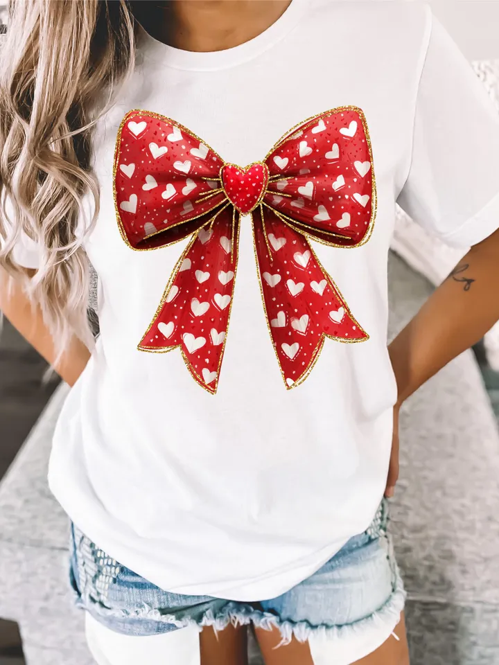 Valentine day Heart Coquette bow Png, Retro Valentine Shirt Design, Valentine Png, Valentine Love Png, Heart Valentine bow png