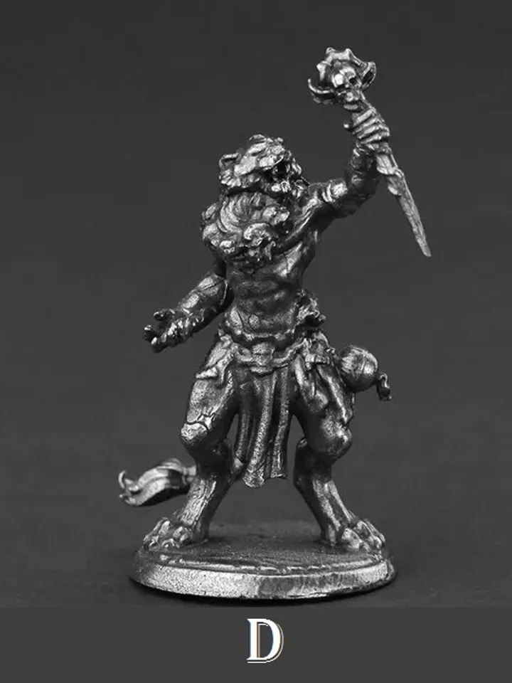 Ancient Lion Tribe, tin miniatures, tabletop wargaming fantasy miniature figures.