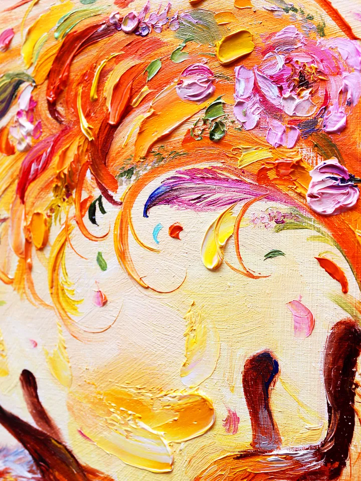 Fox Oil Painting Original Textured Handmade Fox Artwork 10 by 10 inches