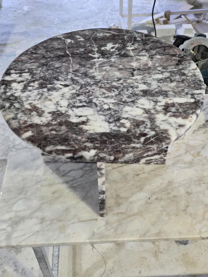 Calacatta Viola Marble Coffee Table handmade from real marble and fast shipping Special Colour