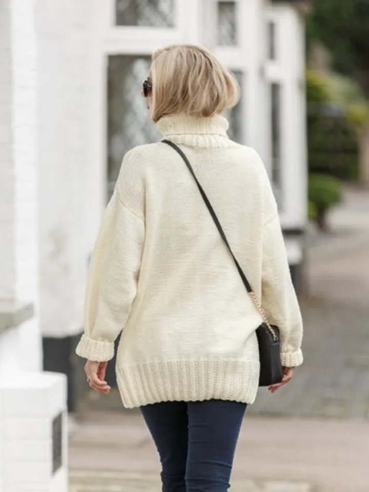 Knitting sweater pattern, easy sweater women ladies , classic sweater pattern pdf