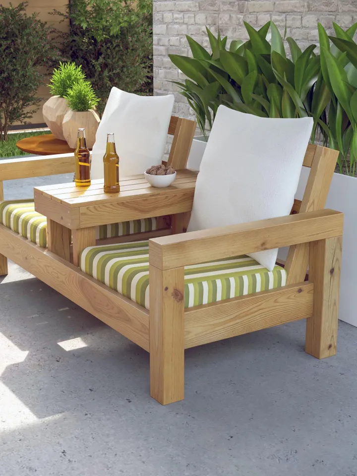Double Chair Bench Plans, PDF, DIY