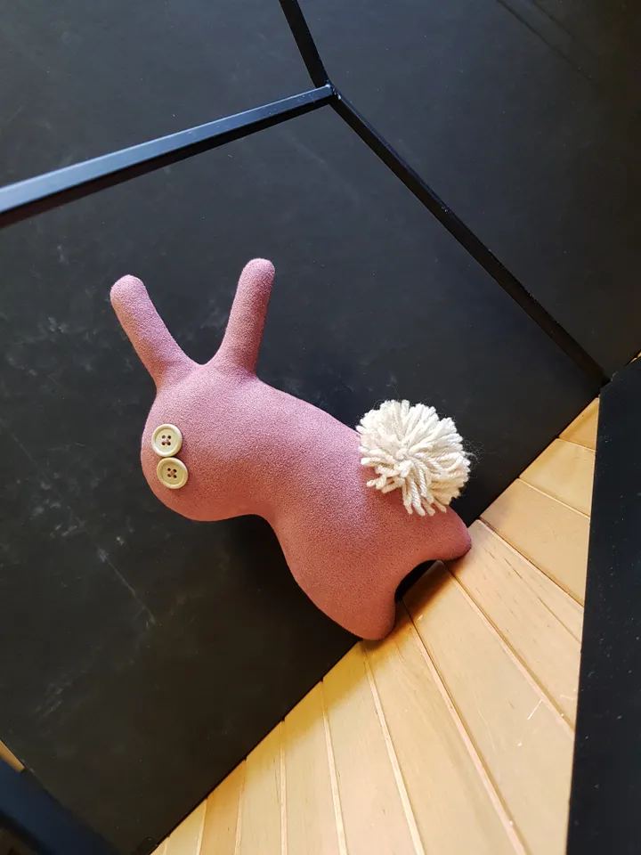 Bunny doll sewing pattern PDF digital tutorial in english, stuffed animal sewing diy