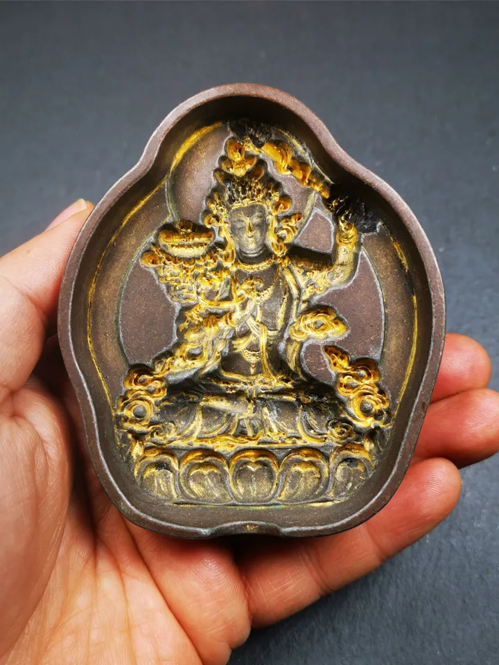 Gandhanra Tibetan Buddha Statue Mold,Manjusri Tsa Tsa ,Copper Mould For Making Clay Buddha Statue,Tsha Tsha