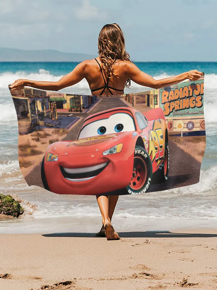 Lightning McQueen Cars Beach Towel