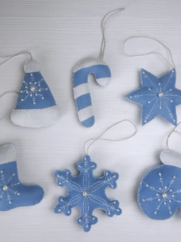 Christmas ornament, felt Christmas toys, Christmas decor, Christmas gift, Christmas set toys, Xmas tree ornament, Christmas decoration