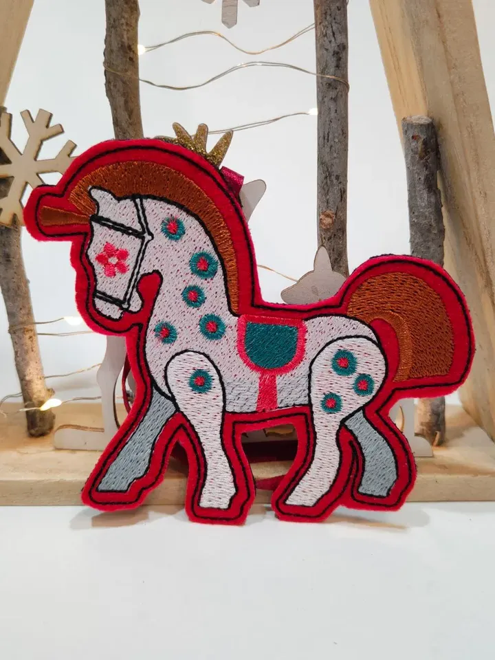 ITH Project. Machine embroidery design HORSE FOR NUTCRACKER