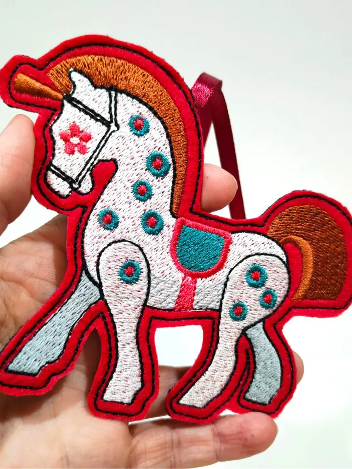 ITH Project. Machine embroidery design HORSE FOR NUTCRACKER
