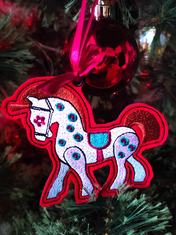 ITH Project. Machine embroidery design HORSE FOR NUTCRACKER