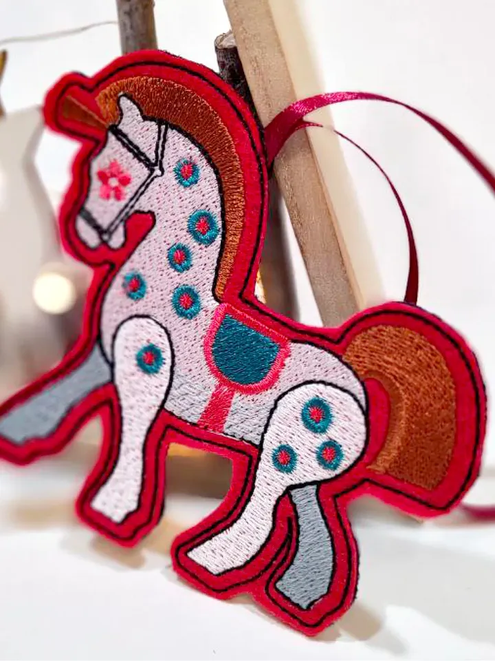 ITH Project. Machine embroidery design HORSE FOR NUTCRACKER