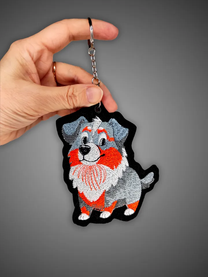 Set of machine embroidery designs "Australian Shepherd"