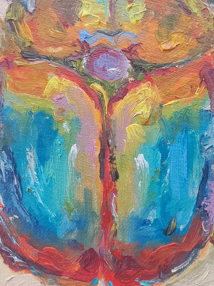 Oil painting on canvas "Scarab Beetle" 25x35cm (10x14inch) TO ORDER