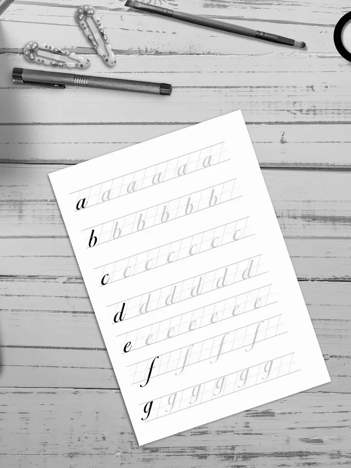 Calligraphy Worksheets, Calligraphy Practice Sheets,Modern Calligraphy