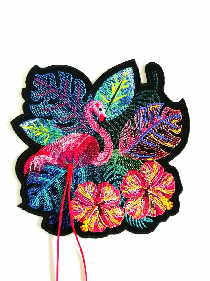 Machine Embroidery DesignFlamingo Tropics