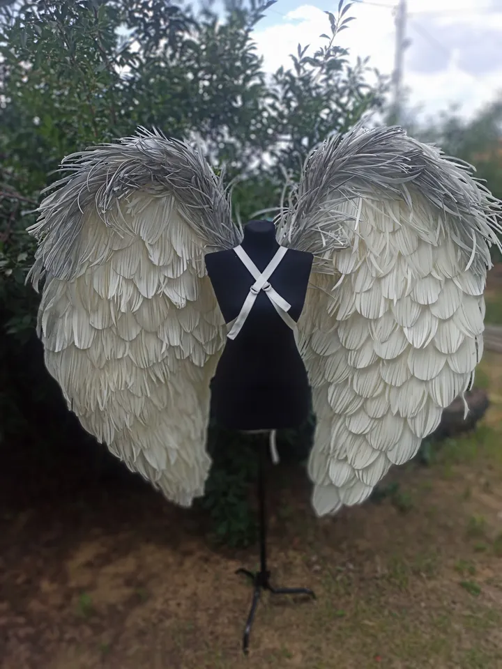 angel wings costume, white wings, white angel wings, Christmas wings, Christmas angel costume, angel costume, cosplay, wedding