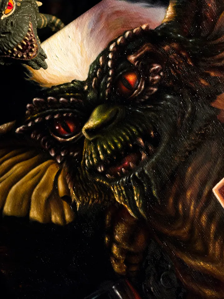 Original Oil painting Gremlin Boss
