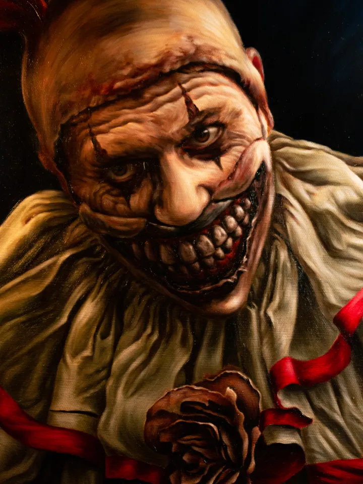 Original oil painting Twisty the Clown