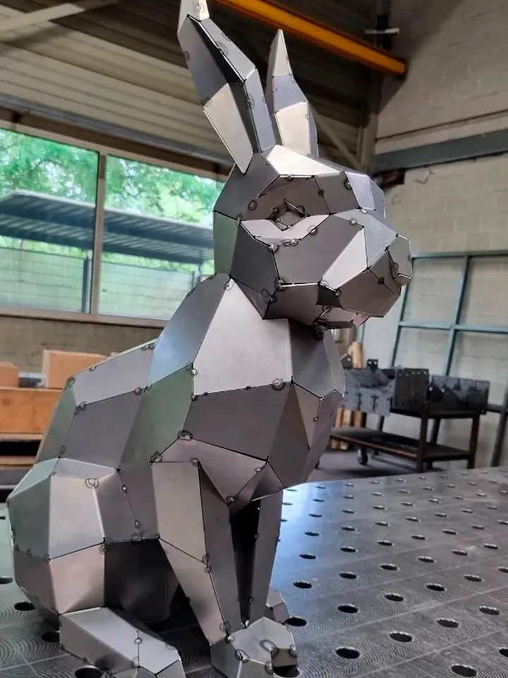 Welding Project Plans Drawings Sitting Rabbit (DXF, PDF)