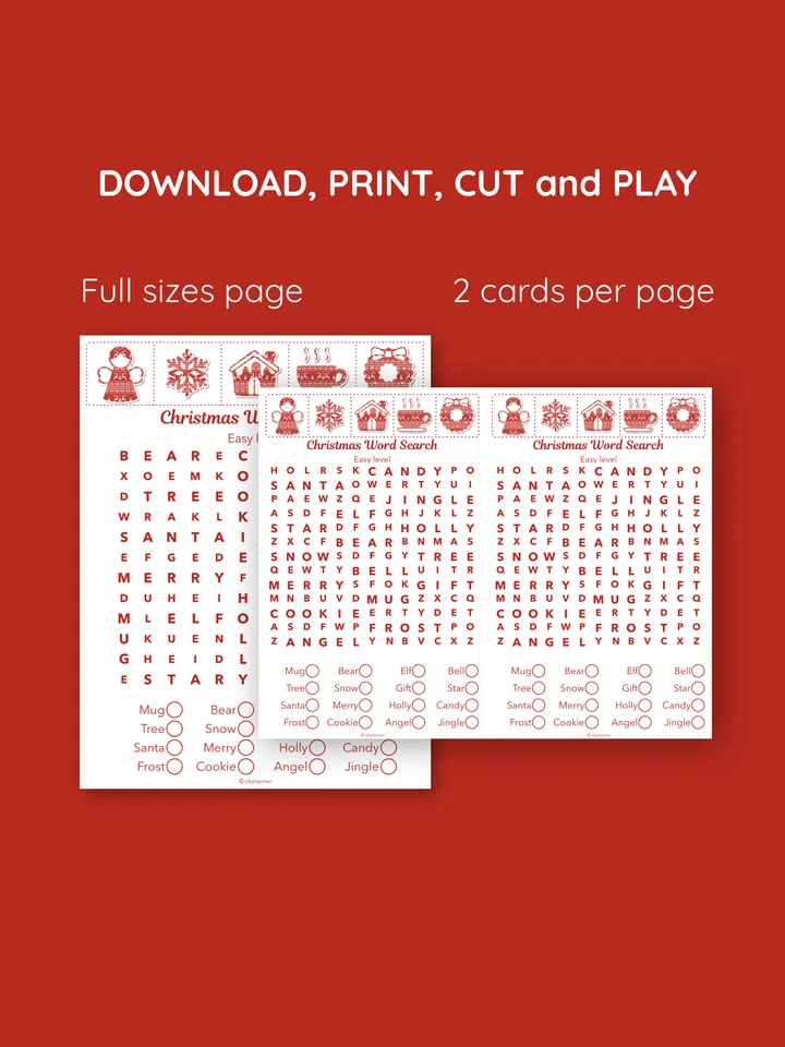 Christmas word search. Word search puzzles. Festive trivia games. Holiday Family game. Family Quiz game. Christmas party