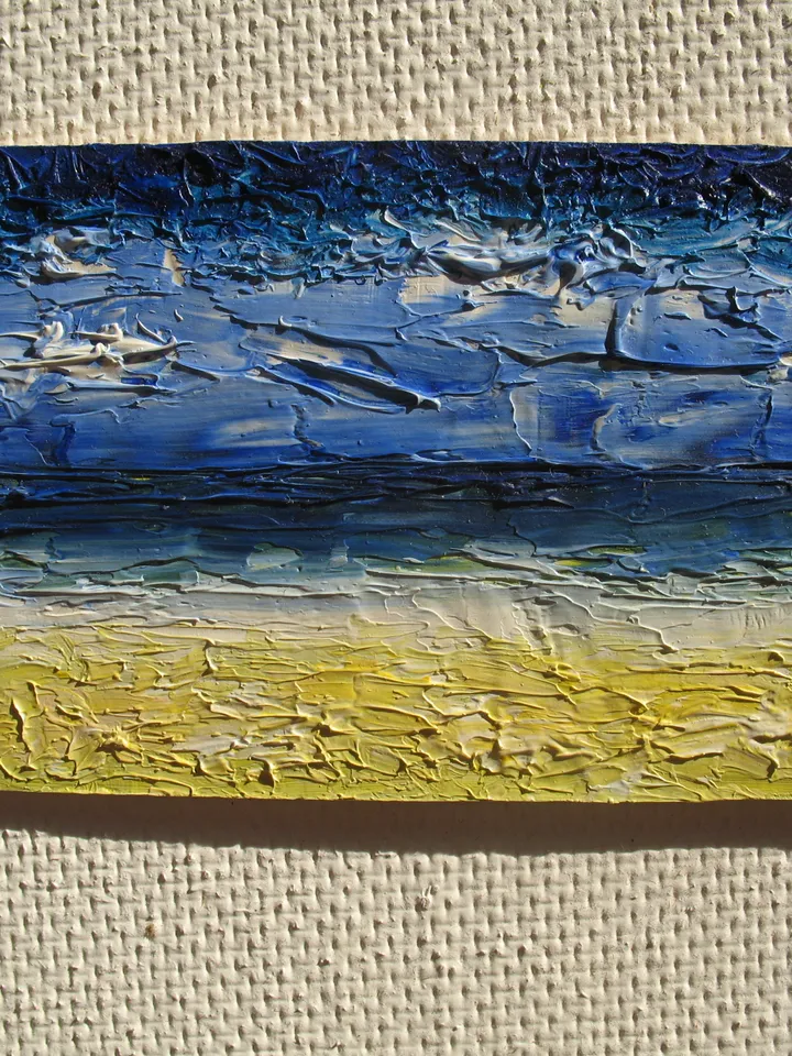 ACEO Original Art Landscape Wall Art Small Impasto Oil Painting