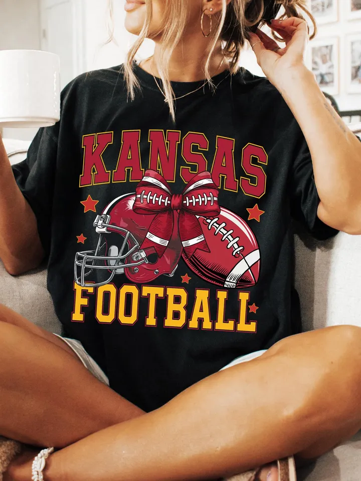 Football png, Coquette Football PNG, K City Football PNG, Football Team PNG, K City Football Sweatshirt, Football Digital Red Team Football