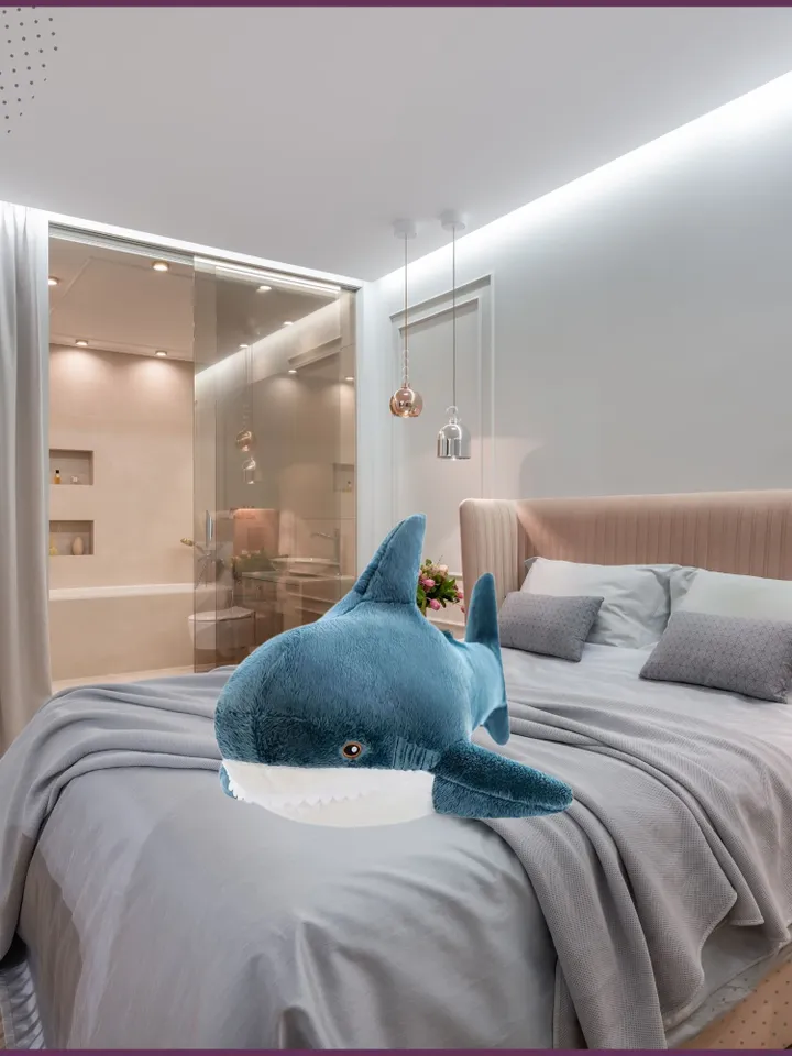 Shark Plush Sewing Pattern - PDF Digital Download - Plush Sewing DIY Project - Step-by-step tutorial - Shark Cushion, Fish Pillow