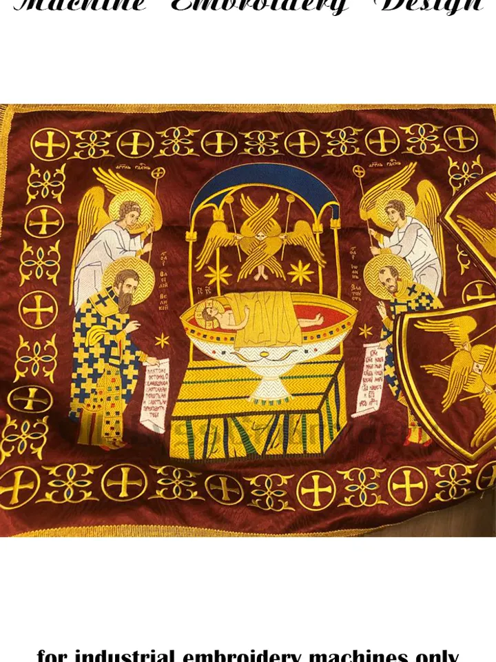 Liturgy of the Holy Fathers embroidery design