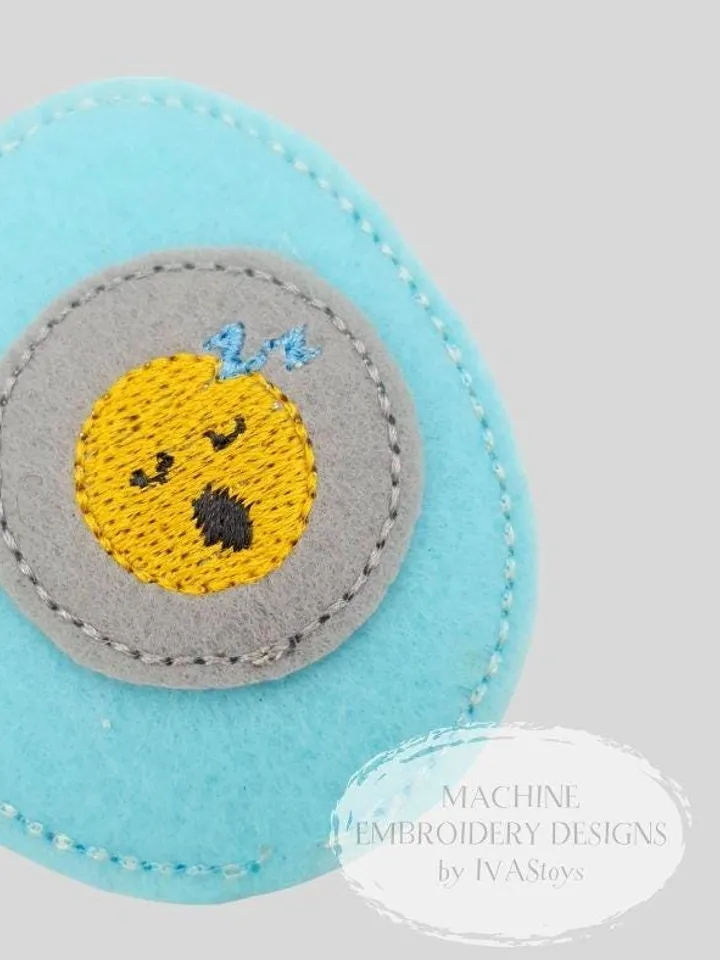 Machine Embroidery Bunny Puppet Pattern & Rainbow Egg Activity Set ITH + Play Guide PDF, Developmental Felt Toy Design