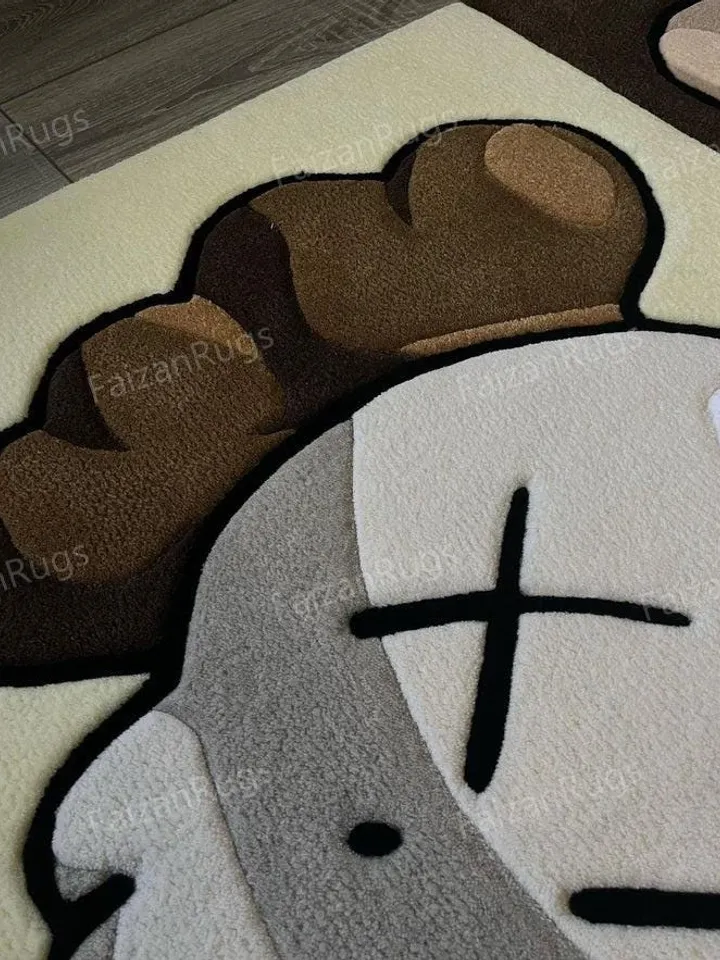 Buy 8x10 Kaws Handmade 100% Wool Case Rugs & Carpets, Handmade Carpet For Living Room, Dining Room, Hallway, Multiroom Carpets.