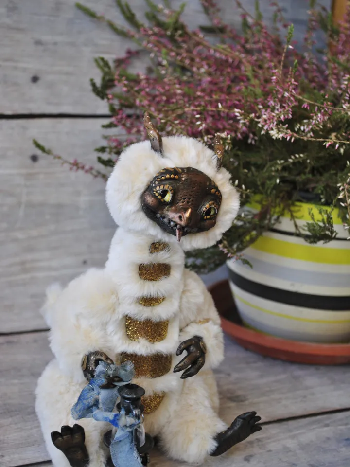 Snow dragon doll