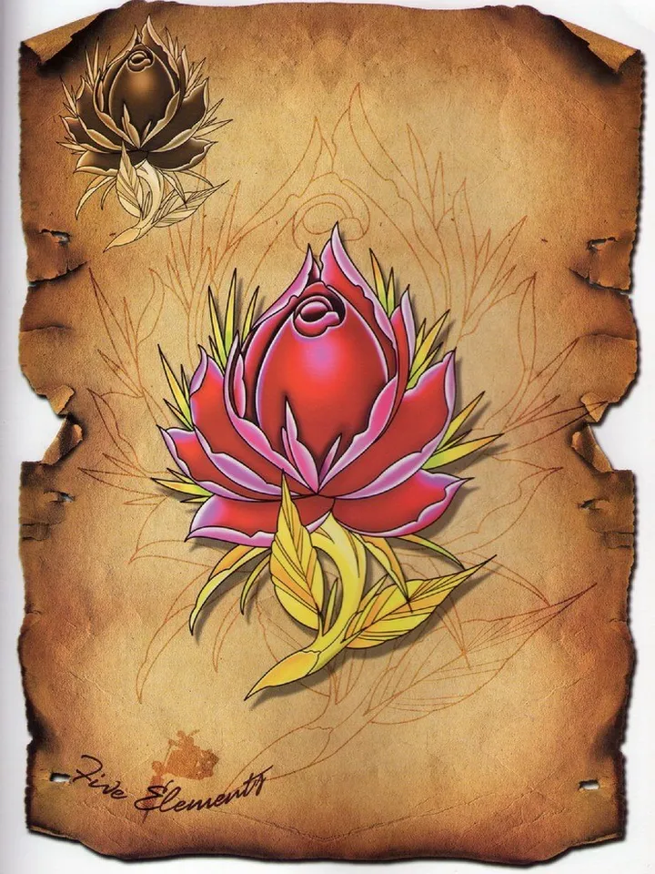 Five Elements tattoo - Flower