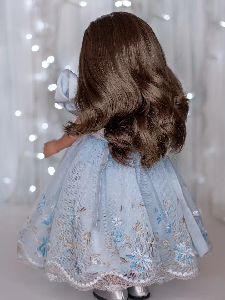 Paola Reina clothes, Silk dress, shoes, underwear, tulle skirt, Paola Reina dress, 13 inch doll clothes, Doll clothing