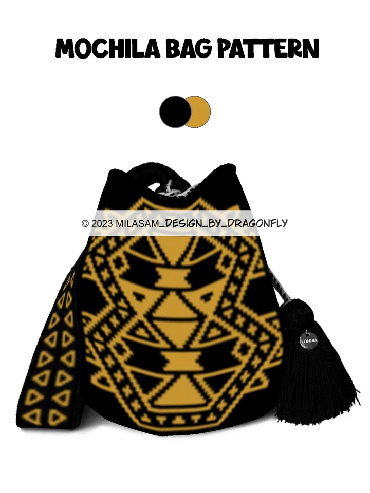 SET of Crochet Bag Patterns, Wayuu Mochila Bag, Tote Bag DIY, Beach Bag, Shoulder bag, boho handbag Updated / Double 93