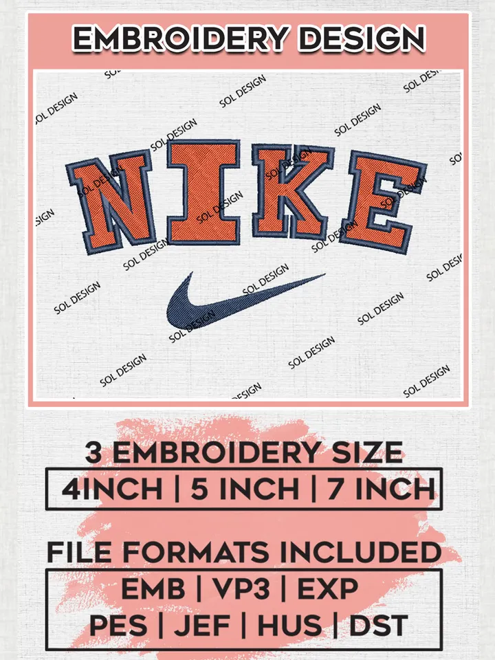 Nike Illinois Fighting Illini Machine Embroidery Design, NCAA Illinois Fighting Illini Embroidery Design Design files, NCAA Embroidery Designs, NCAA Machine Embroidery Designs, Digital Download