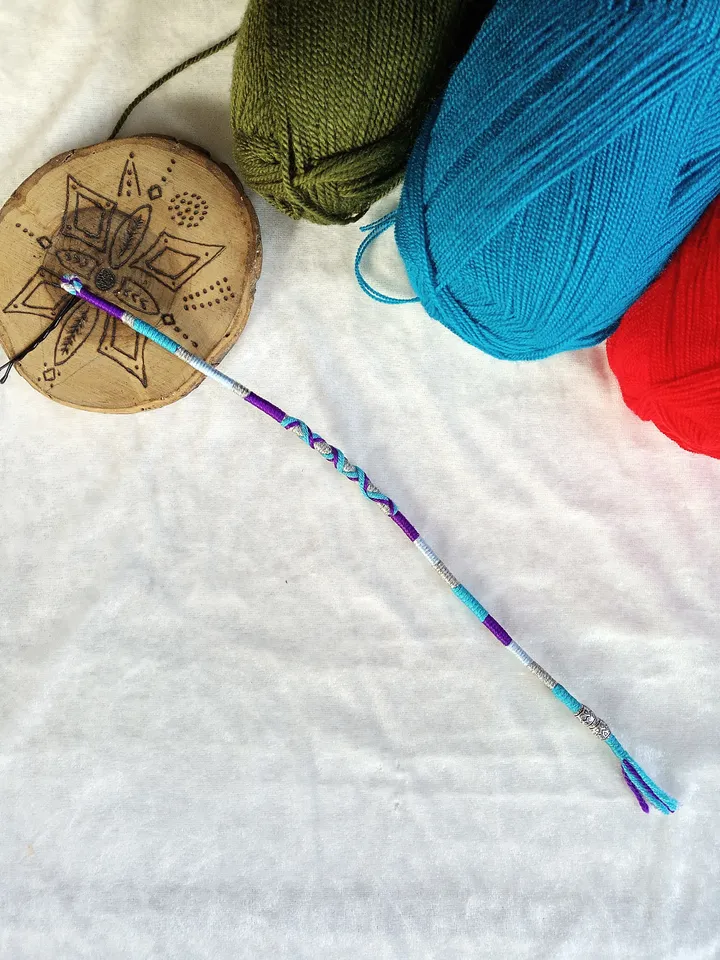 Removable Wrap, Hippie Hair Braid, Hair Wrap Extension, Clip in Extensions Bohemian, Gypsy Hippie Style, Festival Girl Blue Wraps,