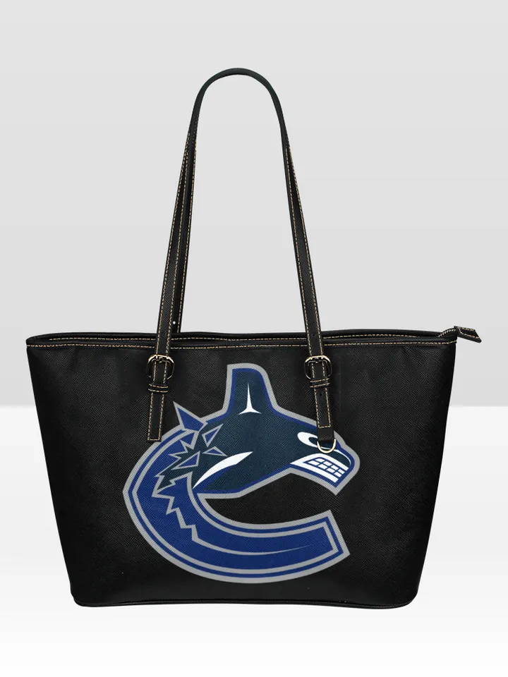 Vancouver Canucks Leather Tote Bag