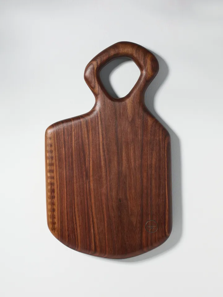 Organic Shaped Large Wood Serving Board - carved and shaped by hand in local Pennsylvania Walnut, Sycamore, Maple - Large Serving Board