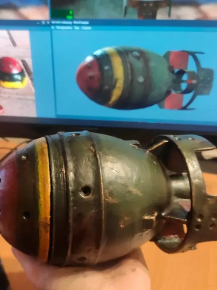 Mini Nuke Bomb Storage Replica from Fallout game