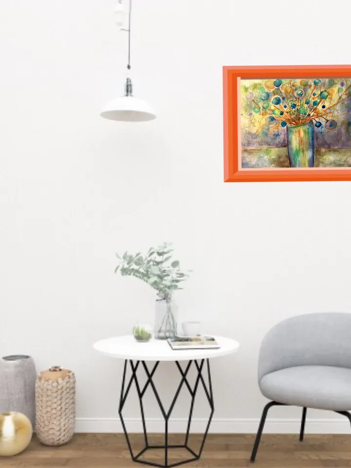 Abstract watercolour painting, original watercolour painting,home decoration.