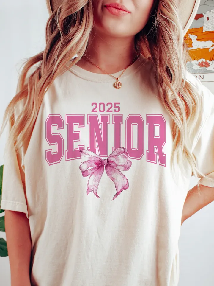 Coquette,Senior 2025 PNG,Pink Bow png,Senior 2025 png,Class of 2025 png,Graduation 2025 png,High School Shirt png,University png,Grad png