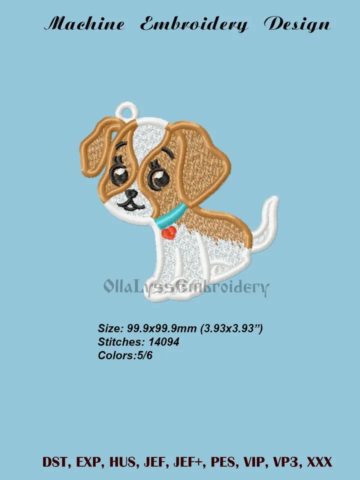 FSL dogs embroidery designs.