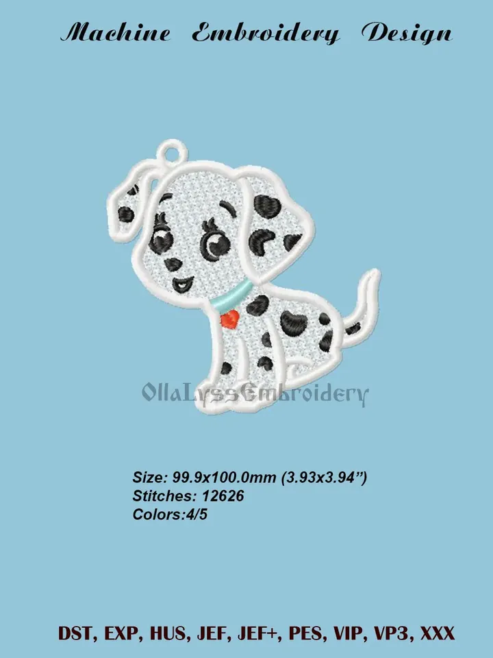 FSL dogs embroidery designs.