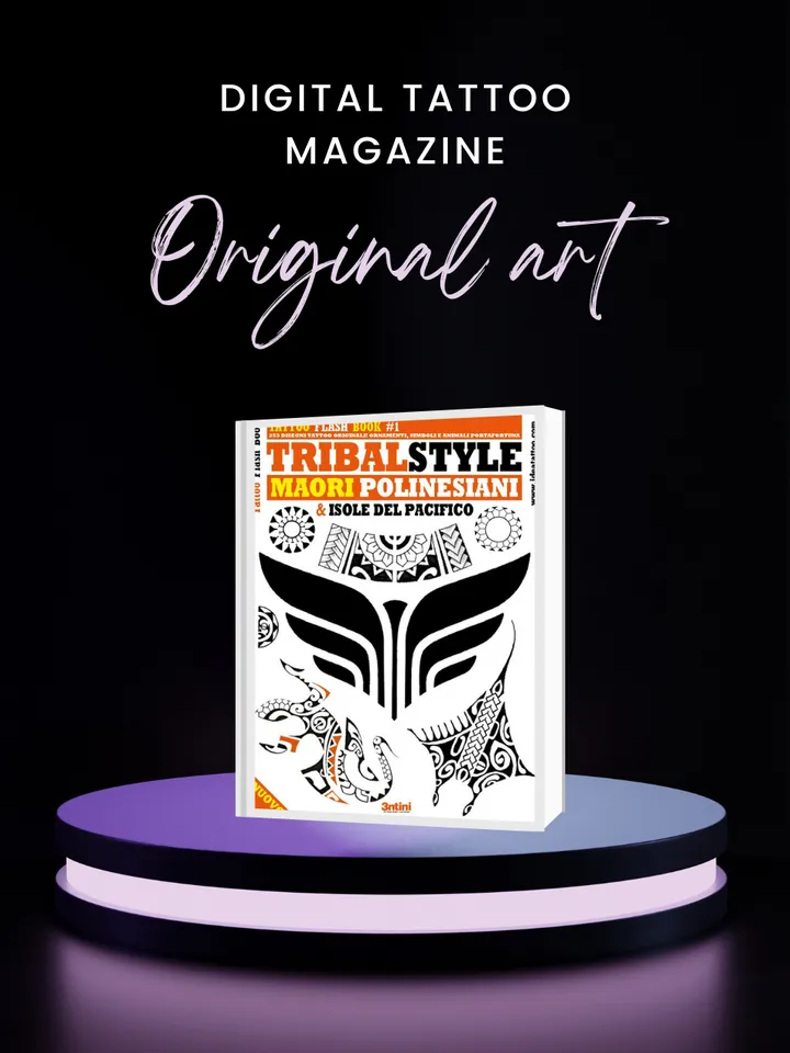 Tattoo flash book - tribal style