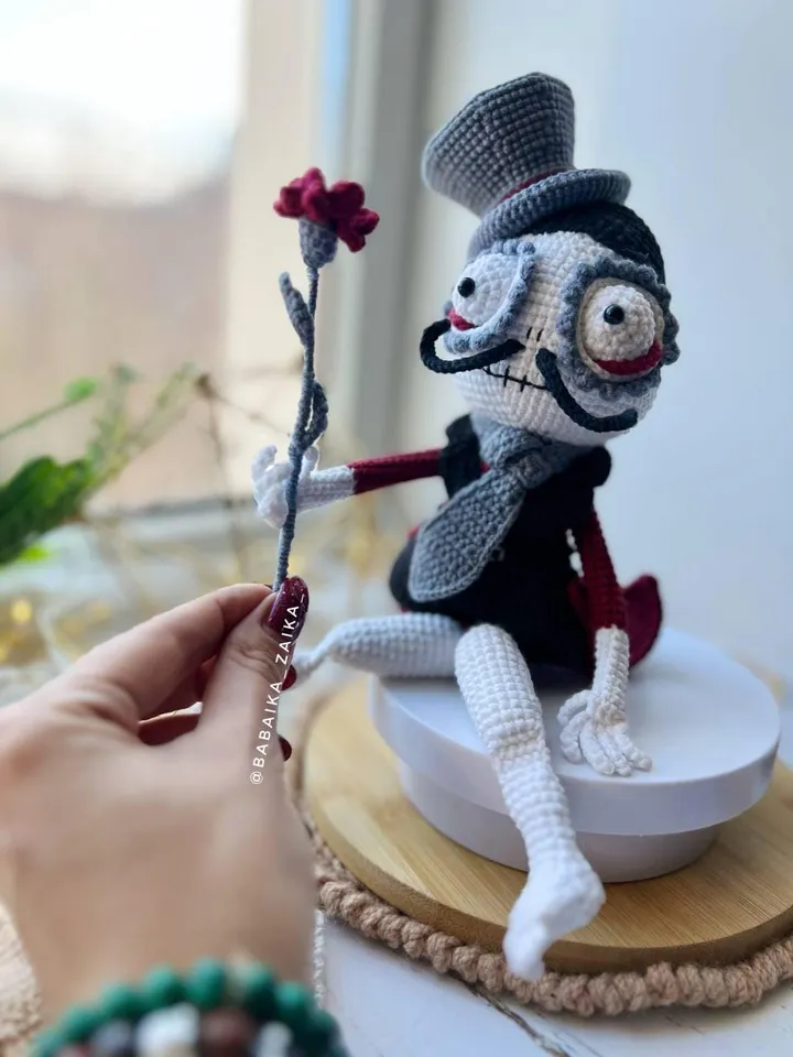PDF Crochet Mr. Santa Muerte Pattern, Halloween Pattern, Crochet Monster, Doll Crochet Pattern, Skull Doll, Señor Muerte patrón en español