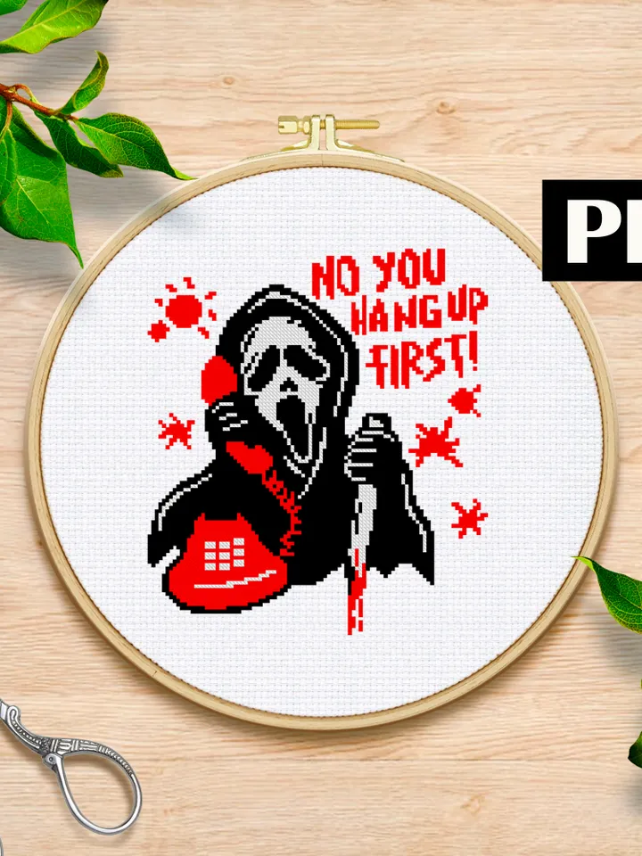 Cross Stitch Patterns «Scream Ghost Face»