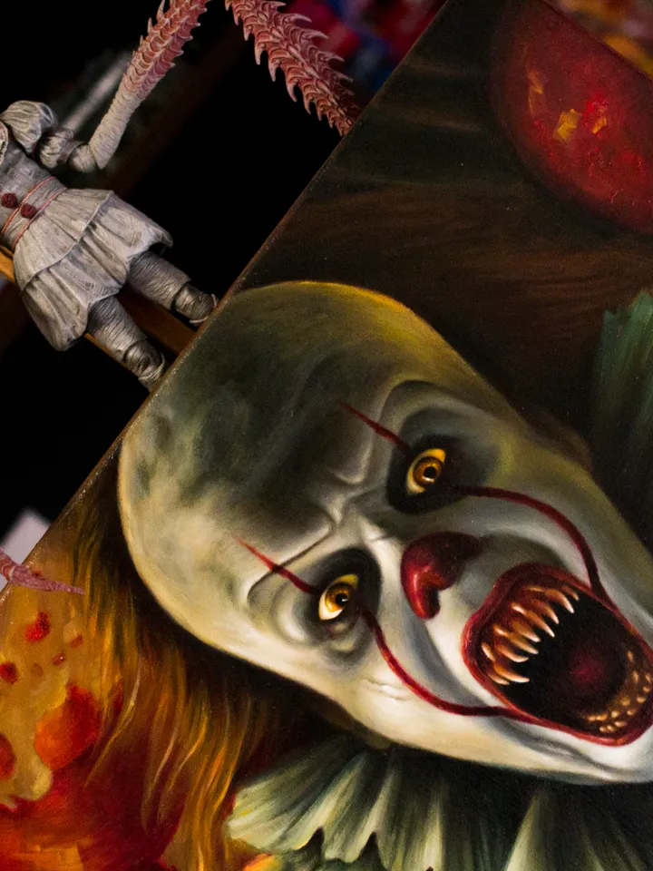 Oil painting Pennywise the dancing
