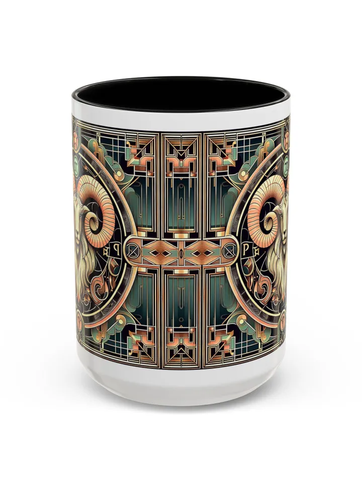 Aries Zodiac Sign Coffee Mug 11oz 15oz, Passionate, Bold Fiery Energy Mug, Aries Birthday Gift, Astrology Mug, Aries Horoscope Cup