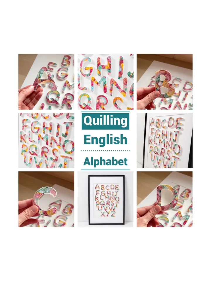 Course QUILLING Paper TYPOGRAPHY | How to make names and letters
