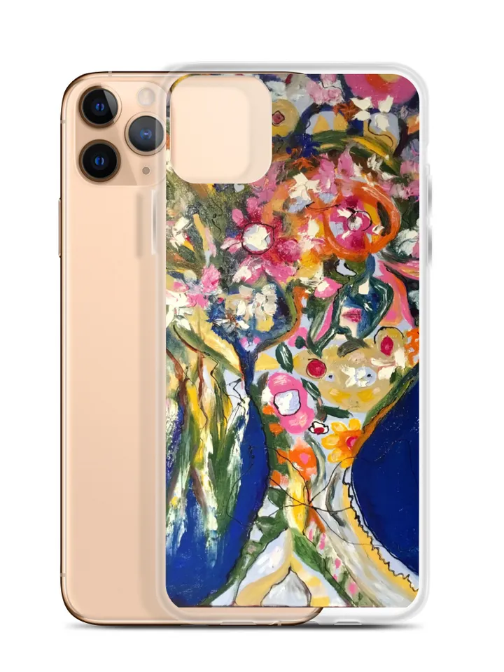 Floral bouquet iPhone Case designed with my original oil painting del fondo de mi corazon flower bouquet,unique gift.